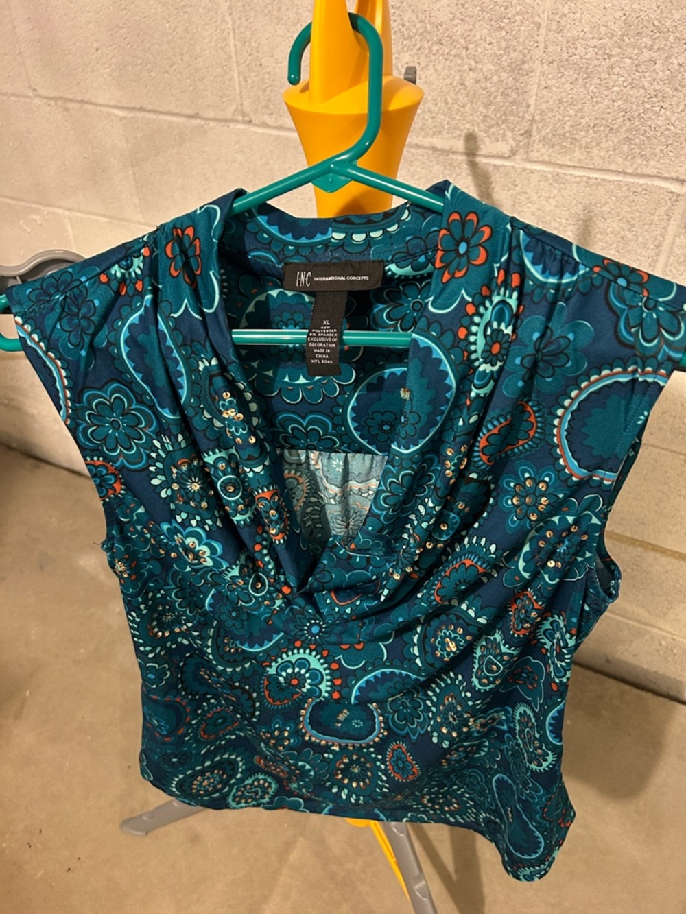 INC Colorful Beaded Top